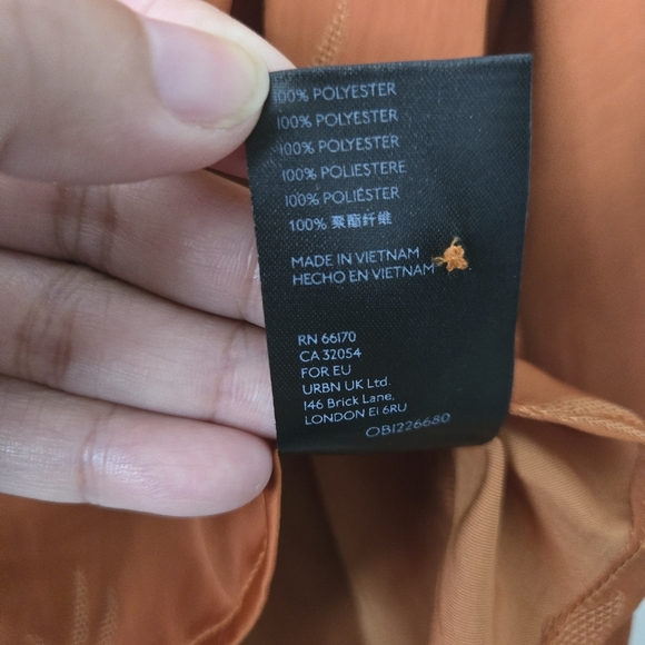 Anthropologie Women Long Sleeve Blouse Rust Size M - Picture 8 of 8